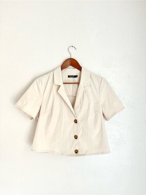 Nasty Gal Short Sleeve Button Up Jacket
